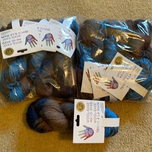 Lion Brand Wool Ease Hand dyed yarn